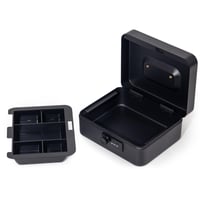 Pokladničný box GREELUE (20x16x8,5 cm) so zámkom na číselný kód, ohňovzdorný, vodoodolný, s priehradkou na mince, malá pokladnička 3