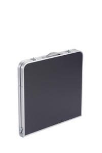 Skladací kempingový stôl so sadou 4 stoličiek Greemotion, 120x60x70 cm, sivý – ultraľahký piknikový a outdoorový stôl 8