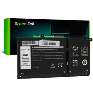 Green Cell JK6Y6 baterija za laptop Dell Inspiron 13 5300 5301 14 5401 5402 5408 5409 15 5501 5502 Latitude 3120 3510 Vostro 5300 5401 5501 3660 mAh 11,4V Crna
