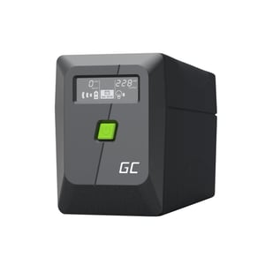 Záložný zdroj Green Cell PowerProof UPS 850VA 480W s LCD displejom, 12V 9Ah batériou a modifikovanou sínusoidou
