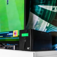 Sursă de alimentare neîntreruptibilă (UPS) Green Cell 2000VA 1200W Line Interactive AVR cu undă sinusoidală simulată, USB, RJ45, 4x prize Schuko, 230V 8