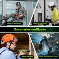 Cască de protecție industrială GREEN DEVIL cu certificare EN397 și EN166, vizieră dublă (transparentă și colorată), pentru construcții, ateliere și industrie 5