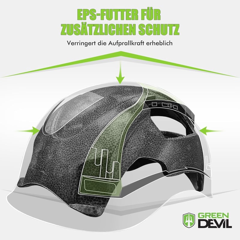 GREEN DEVIL X-Armor Védősisakok Aktív Hallásvédelemmel és Bluetooth Ipari Munkasisakok