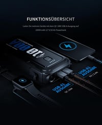 GREEN KEEPER Autó Bikázó Készlet 1000A Hordozható Powerbank 12V Indításrásegítő Benzin Dízel Akkumulátor Töltő Minden Időjárásban 4