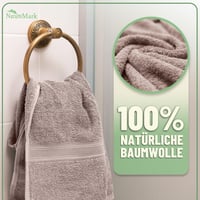 Set de 10 prosoape GREEN MARK Textilien – 100% bumbac – 4 prosoape de mâini 50x100 cm, 2 prosoape de baie 70x140 cm, 2 prosoape pentru oaspeți 30x50 cm, 2 mănuși de baie – nisip/bej 3