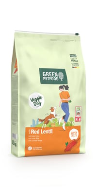 Green Petfood VeggieDog suha hrana za pse s crvenom lećom – 10 kg 1