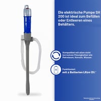 Elektrické prečerpávacie čerpadlo Green Star Greenstar 12719 SH200, akumulátorová pumpa na prečerpávanie a vyprázdňovanie kvapalín 4
