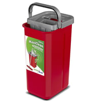 Mop plat cu găleată și storcător GreenBlue MaxiClean GB870 | 2 lavete din microfibră sistem cu două compartimente | Mâner telescopic 360° pentru curățare fără dâre 9