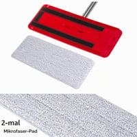 Mop plat cu găleată și storcător GreenBlue MaxiClean GB870 | 2 lavete din microfibră sistem cu două compartimente | Mâner telescopic 360° pentru curățare fără dâre 7