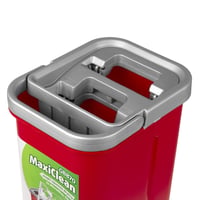 Mop plat cu găleată și storcător GreenBlue MaxiClean GB870 | 2 lavete din microfibră sistem cu două compartimente | Mâner telescopic 360° pentru curățare fără dâre 4