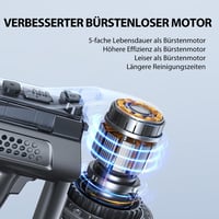 Greenote Akkumulátoros Porszívó 30 Perc Üzemidő LED Kijelzővel Kiegészítőkkel 7