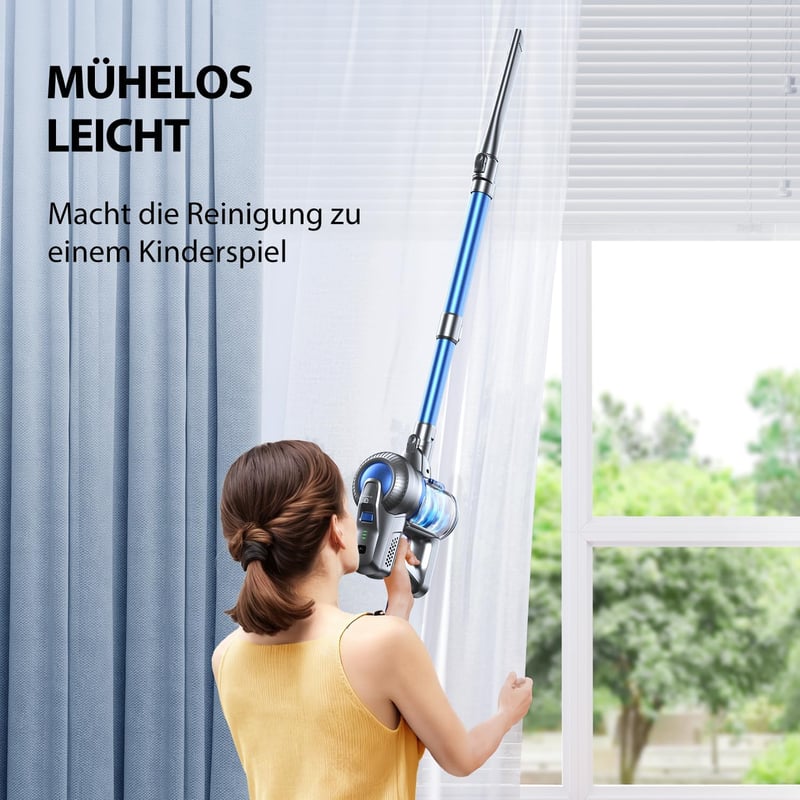 Greenote Akkumulátoros Porszívó 30 Perc Üzemidő LED Kijelzővel Kiegészítőkkel