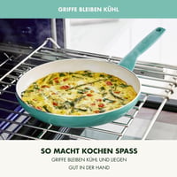GreenPan Rio keramička tava 26 cm, tirkizna, bez PFAS-a, neprianjajući sloj, otporna na pećnicu do 160°C, periva u perilici posuđa, ručka hladna na dodir 8