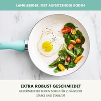 GreenPan Rio keramička tava 26 cm, tirkizna, bez PFAS-a, neprianjajući sloj, otporna na pećnicu do 160°C, periva u perilici posuđa, ručka hladna na dodir 7