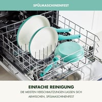 GreenPan Rio keramička tava 26 cm, tirkizna, bez PFAS-a, neprianjajući sloj, otporna na pećnicu do 160°C, periva u perilici posuđa, ručka hladna na dodir 6
