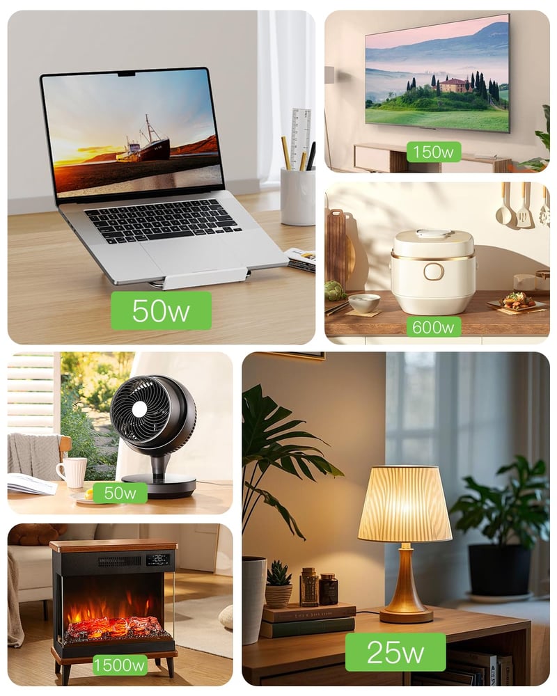 GreenSun Távirányítható Konnektor - Vezeték Nélküli RF Okosaljzat 30m Hatótávval, 3500W Teljesítmény, Egyszerű Smart Home Megoldás