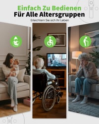 GreenSun Távirányítható Konnektor - Vezeték Nélküli RF Okosaljzat 30m Hatótávval, 3500W Teljesítmény, Egyszerű Smart Home Megoldás 3