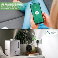 GreenSun WiFi Okos Konnektor Fogyasztásmérővel - Energiaköltség Figyelő, Időzíthető Aljzat, Alexa és VeSync Applikáció Támogatással, 3750W,  5