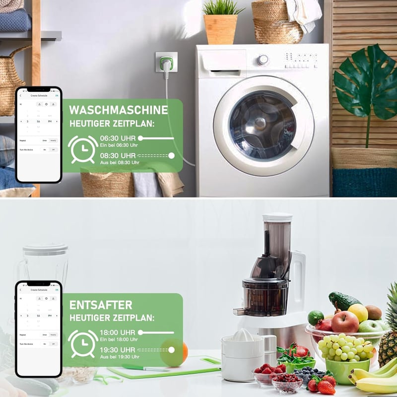 GreenSun WiFi Okos Konnektor Fogyasztásmérővel - Energiaköltség Figyelő, Időzíthető Aljzat, Alexa és VeSync Applikáció Támogatással, 3750W, 