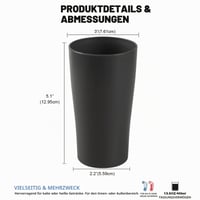 Cestovný hrnček Greentainer s viečkom, 600 ml opakovane použiteľný plastový termohrnček, nepriepustný, na kávu, mlieko, čaj, na kempovanie, piknik, párty 2