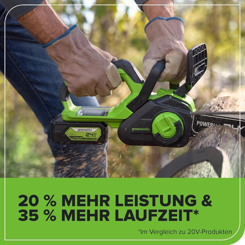 Greenworks 24V 4Ah Lítium-ion Akkumulátor Kerti Gépekhez - Gyorstöltő, LED Kijelző, Univerzális Kompatibilitás