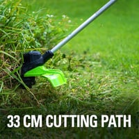 Greenworks 24V akkus fűnyíró 33cm vágásszélességgel, 2x2Ah akkuval és töltővel 3