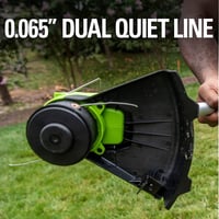 Greenworks 40V Akkumulátoros Fűszegélynyíró, 30cm, 450W, Állítható Fogantyú, Forgatható Fej, Teleszkópos Nyél, 1.65mm Vágószál 5