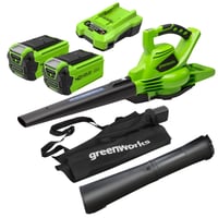 Aspirator și suflantă de frunze cu acumulator Greenworks 40V, cu motor fără perii 1