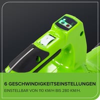 Aspirator și suflantă de frunze cu acumulator Greenworks 40V, cu motor fără perii 9