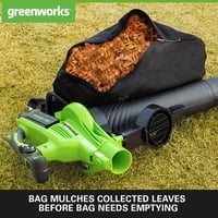 Akumulátorový fúkač a vysávač lístia Greenworks GD40BVII 40V – Záhradné náradie s dvojitou funkciou 5