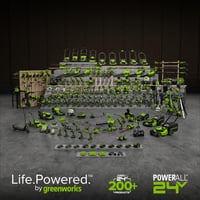 Greenworks PA200 24V 2Ah Li-Ion akumulátor s USB-C konektorom – Nabíjateľná batéria kompatibilná s viac ako 200 nástrojmi Greenworks 24V 9