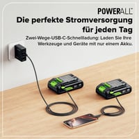 Greenworks PA200 24V 2Ah Li-Ion akumulátor s USB-C konektorom – Nabíjateľná batéria kompatibilná s viac ako 200 nástrojmi Greenworks 24V 4