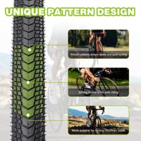 GRELiving 26x1.75 palcový MTB plášť + 26x1.75/2.125 palcová duša AV48mm + 2 ks montážnych pák na horský a mestský bicykel 5