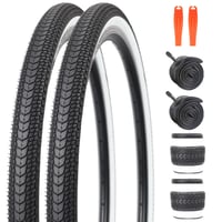GRELiving 26x1.75 palcový MTB plášť + 26x1.75/2.125 palcová duša AV48mm + 2 ks montážnych pák na horský a mestský bicykel 1