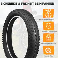 GRELiving plášť na fat bike 24 x 3.0, e-bike, 60 TPI, heavy duty, MTB, na sneh, piesok a do terénu, čierny, 2 ks 4