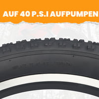 GRELiving plášť na fat bike 24 x 3.0, e-bike, 60 TPI, heavy duty, MTB, na sneh, piesok a do terénu, čierny, 2 ks 6