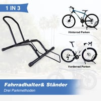 GRELiving Stojan na bicykle, oceľový, nastaviteľný, podlahový stojan na bicykle pre 20-29-palcové MTB, elektrobicykle a cestné bicykle, 2 ks 5
