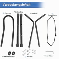 GRELiving Stojan na bicykle, oceľový, nastaviteľný, podlahový stojan na bicykle pre 20-29-palcové MTB, elektrobicykle a cestné bicykle, 2 ks 6