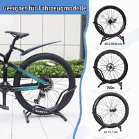 GRELiving Stojan na bicykle, oceľový, nastaviteľný, podlahový stojan na bicykle pre 20-29-palcové MTB, elektrobicykle a cestné bicykle, 2 ks 4