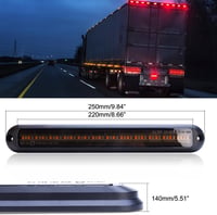 Greluma 12-24V 48 LED-es Utánfutó Féklámpa Szett - Piros-Sárga Multifunkciós Vízálló Hátsó Lámpa Autóhoz, UTV-hez 8