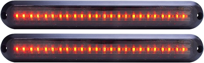 Greluma 12-24V 48 LED-es Utánfutó Féklámpa Szett - Piros-Sárga Multifunkciós Vízálló Hátsó Lámpa Autóhoz, UTV-hez