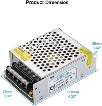 Greluma 12V 5A 60W Tápegység Adapter LED Szalaghoz és Biztonsági Kamerához 5