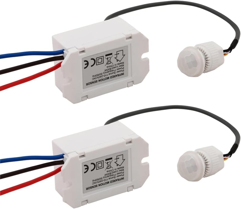 Greluma 2db Infravörös Mozgásérzékelő 220V, 8m Hatótáv 360° Beltéri Mozgásdetektor