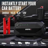 GREPRO Autó Indítóakkumulátor 12V Benzin Dízel Hordozható Gyors Töltés USB 2