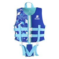 Detská plavecká vesta Grestar s nastaviteľnými popruhmi, neoprénová pomôcka na plávanie pre chlapcov a dievčatá, 2 – 9 rokov, 15 – 35 kg 1
