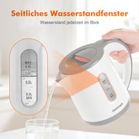 GRIFEMA 0,8L Elektromos Vízforraló 1100W - Gyors Forralás, Csökkentett Zaj, BPA-Mentes, Utazó Teafőző Automata Lekapcsolással 6