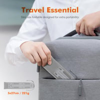 GRIFEMA GB1054 laptop állvány 7 fokozatú, alumínium, hordtáskával, 10-15,6"-os - ezüst 7
