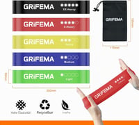 GRIFEMA GA5001 fitness ellenállásos gumiszalag készlet - 5 db 2