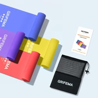 GRIFEMA GA5002 fitness gumiszalag készlet, 1,8 m, 4 erősségi szint - 4 db 7