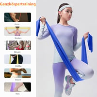 GRIFEMA GA5002 fitness gumiszalag készlet, 1,8 m, 4 erősségi szint - 4 db 5